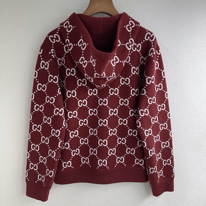 Двусторонний трикотажный кардиган с капюшоном на молнии фото 5