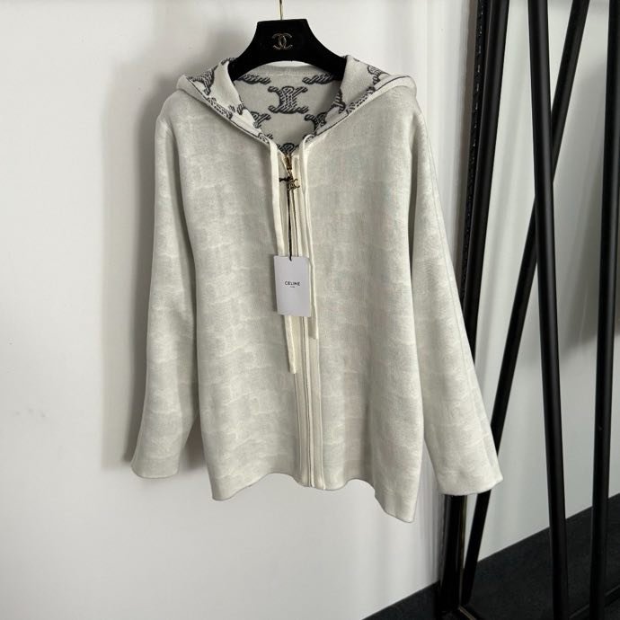 Двусторонняя куртка кардиган с длинными рукавами и капюшоном из кашемира фото 8