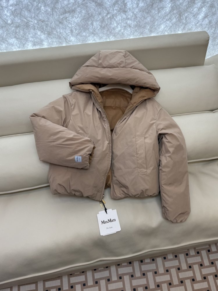 Двусторонняя куртка пуховик с капюшоном фото 4