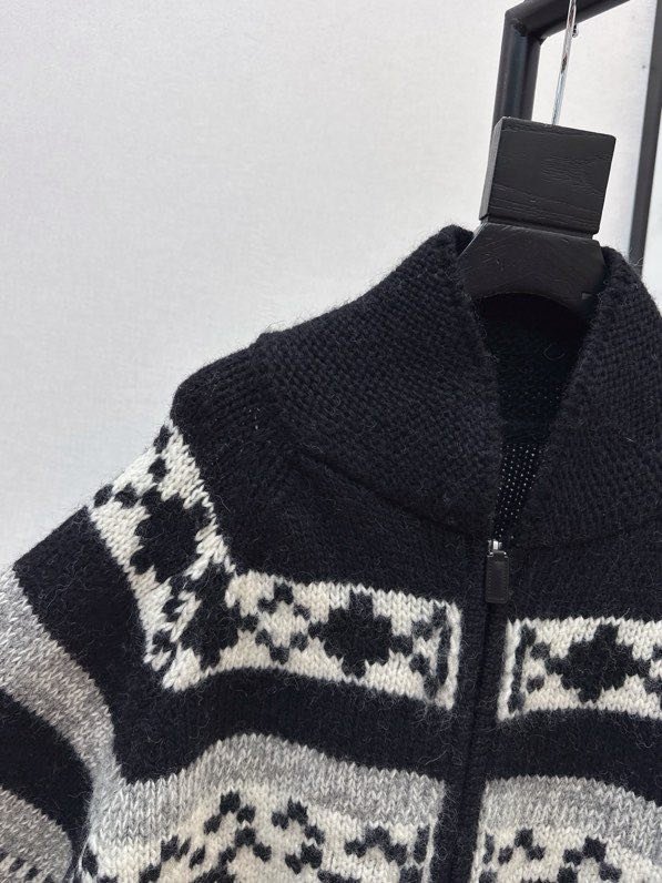 Двостороння вовняна куртка з коміром стійкою фото 6