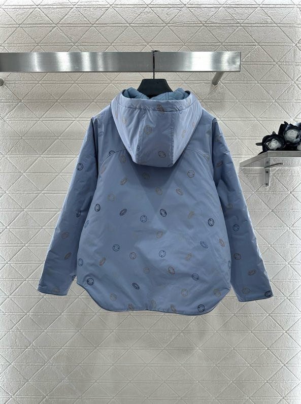 Двусторонняя стеганая куртка со скрытым капюшоном фото 8