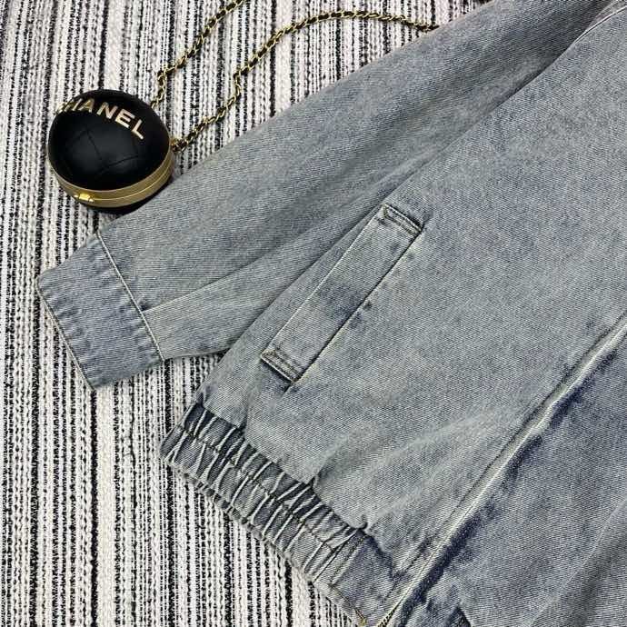 Джинсовая куртка с лацканами фото 4