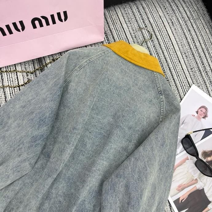 Джинсовая куртка с лацканами фото 8