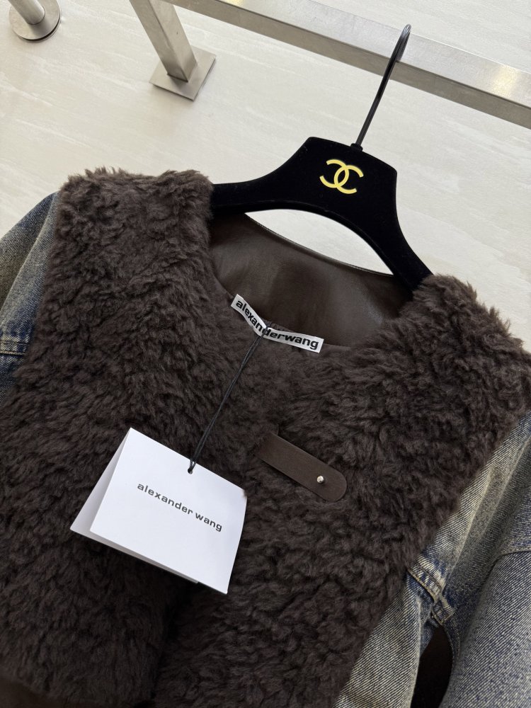 Denim feather jacket women's фото 2