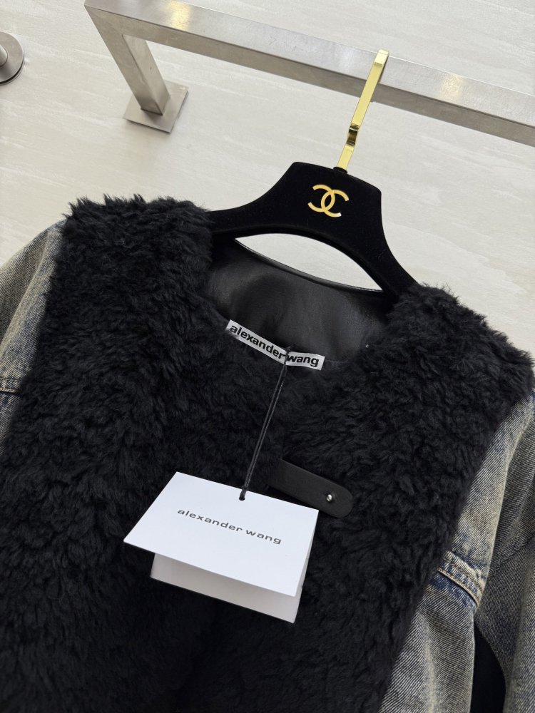 Denim feather jacket women's фото 3