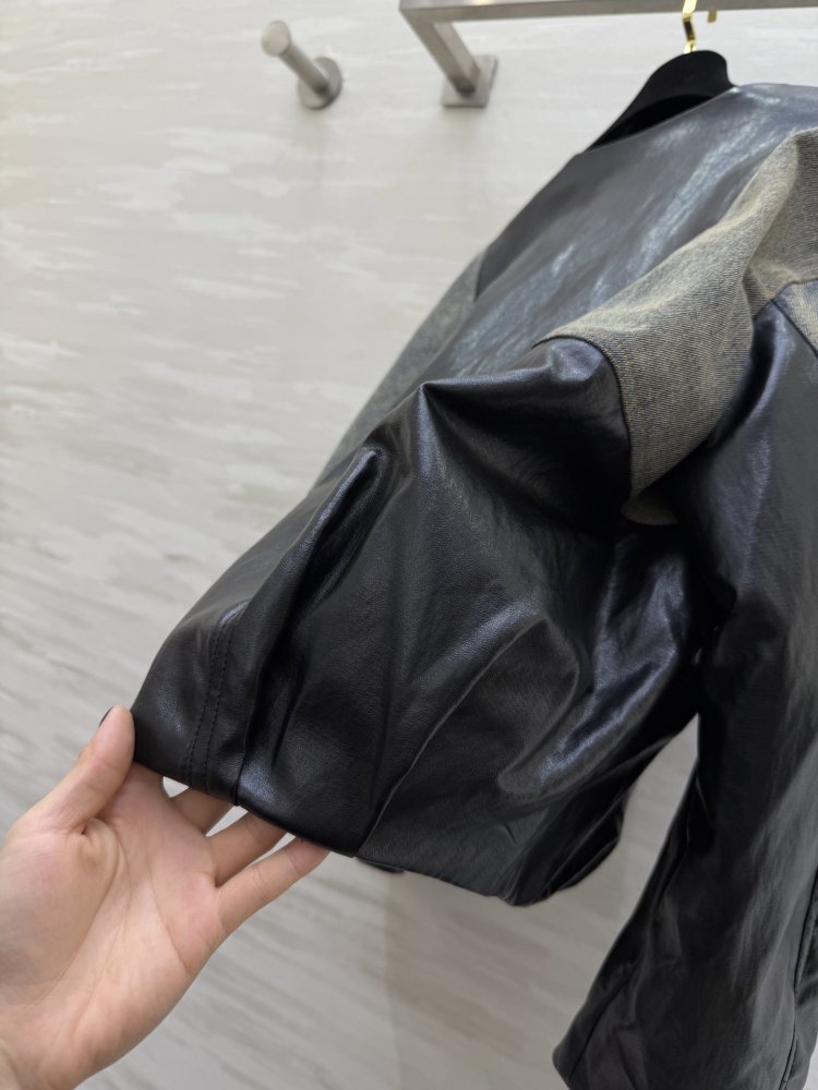 Denim feather jacket women's фото 7