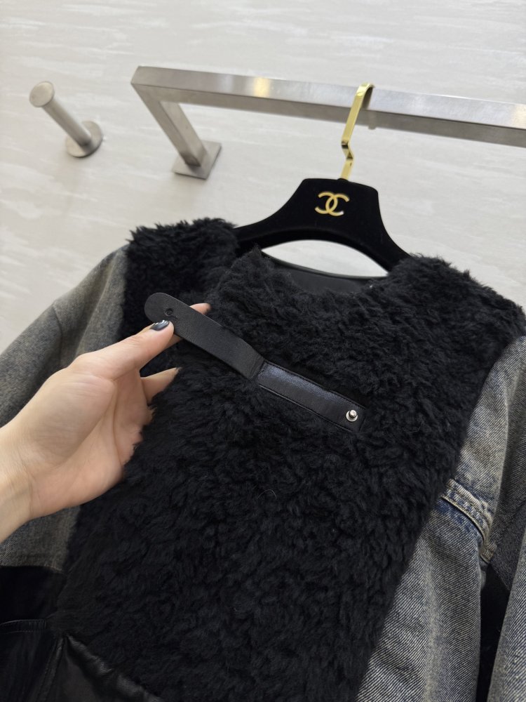 Denim feather jacket women's фото 8