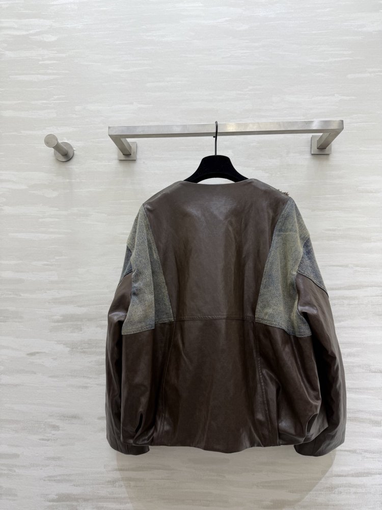 Denim feather jacket women's фото 9