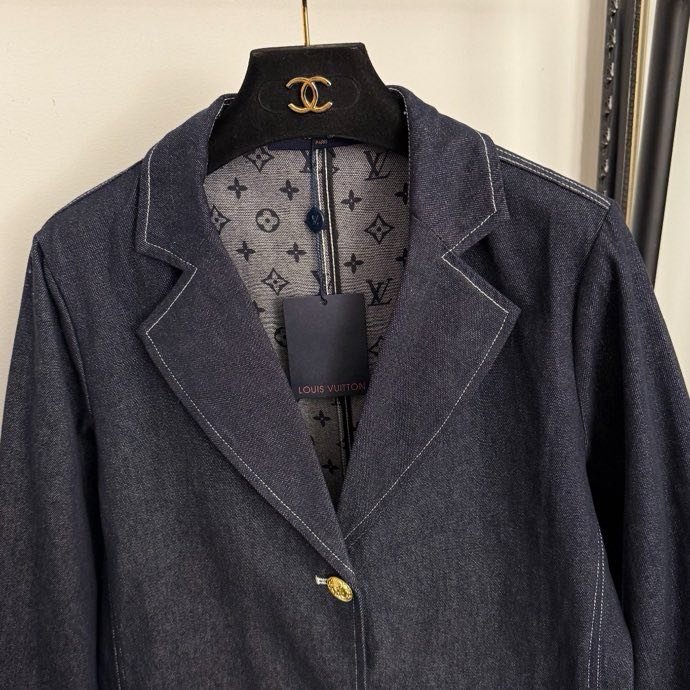 Джинсовый блейзер с длинными рукавами фото 6