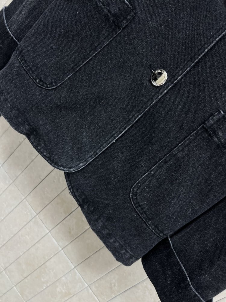 Джинсовый блейзер женский фото 4