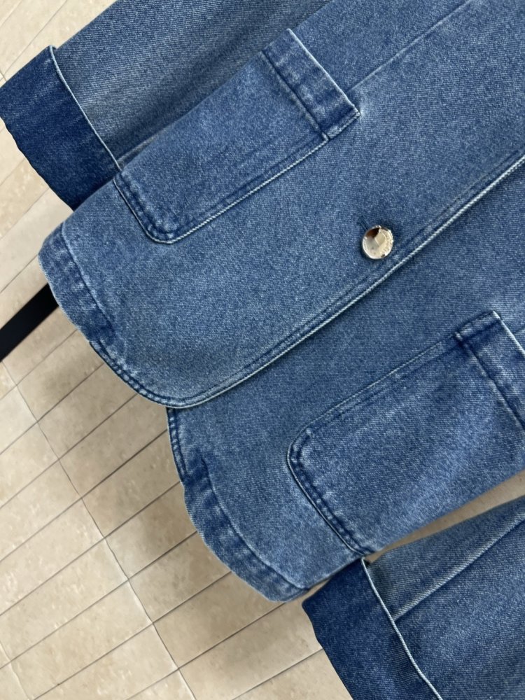 Джинсовый блейзер женский фото 4