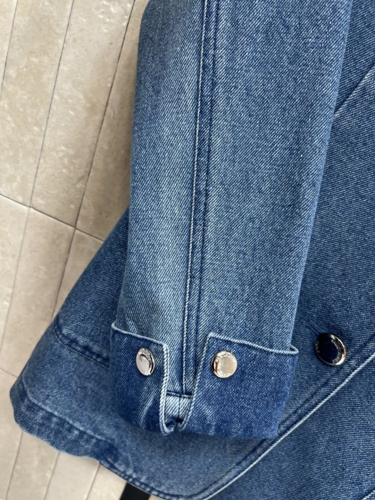 Джинсовый блейзер женский фото 6