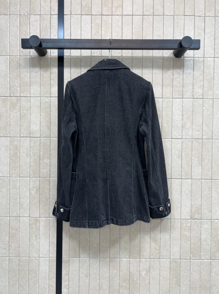 Джинсовый блейзер женский фото 7