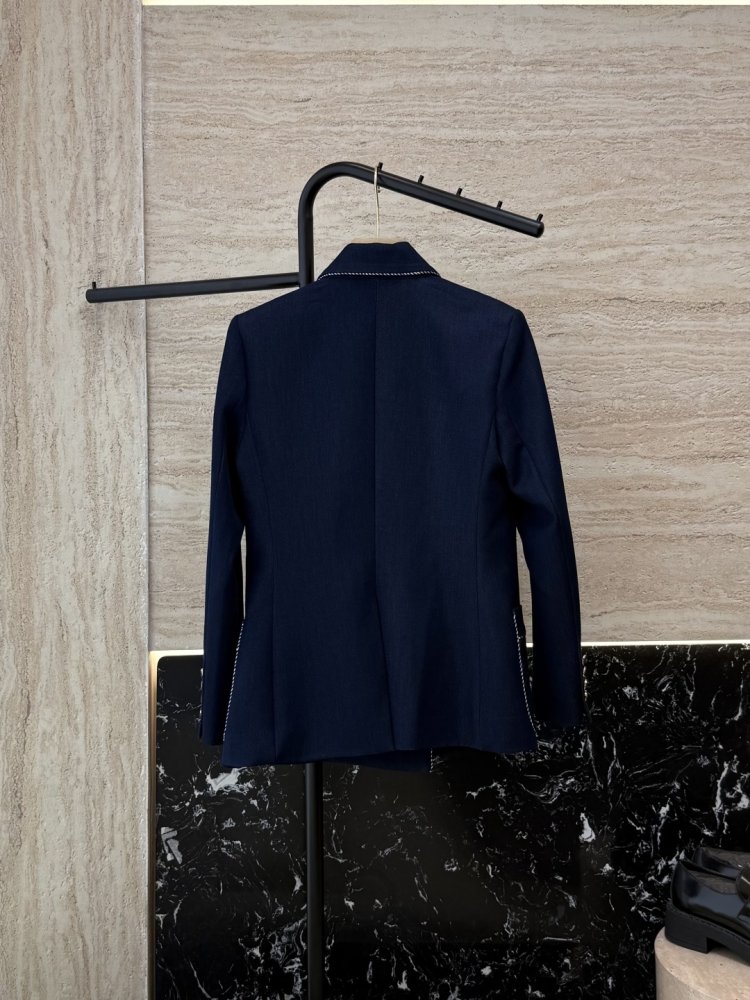 Джинсовый синий блейзер фото 2