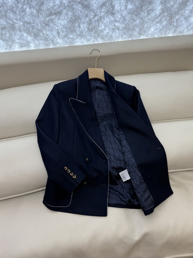 Джинсовый синий блейзер фото 5