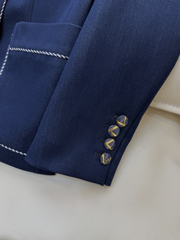 Джинсовый синий блейзер фото 8