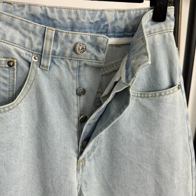 Джинси з високою талією, облягаючі, з зав'язками ззаду фото 3