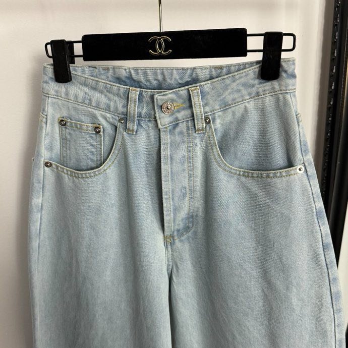 Джинси з високою талією, облягаючі, з зав'язками ззаду фото 5