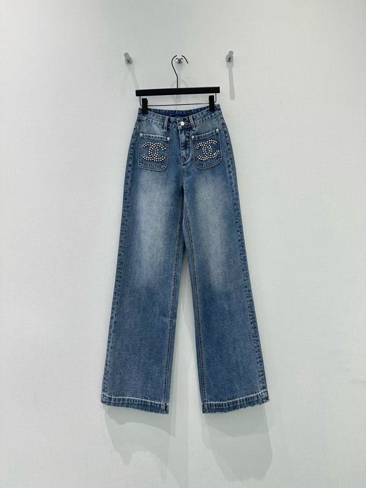 Jeans women's with rhinestones