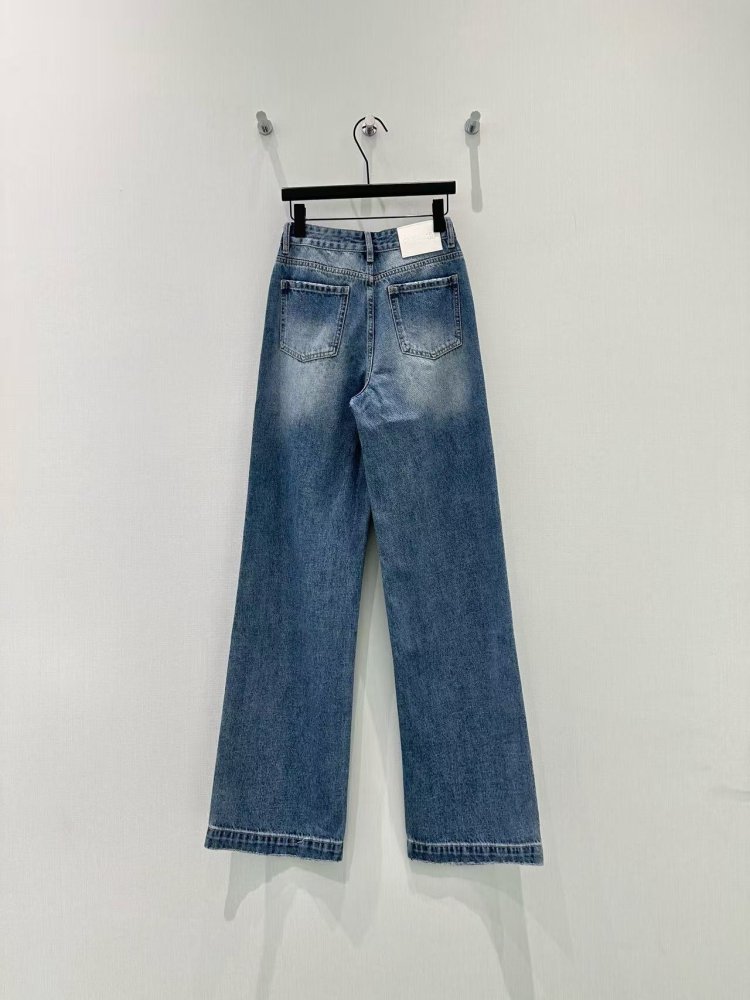 Jeans women's with rhinestones фото 2