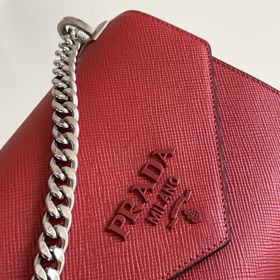 A bag Cipria Saffiano Cuir Leather Bag 1BD127 21 cm фото 5