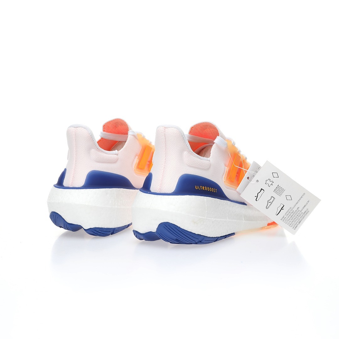 Кроссовки Ultraboost Light White/Orange/Blue HQ6352 фото 7