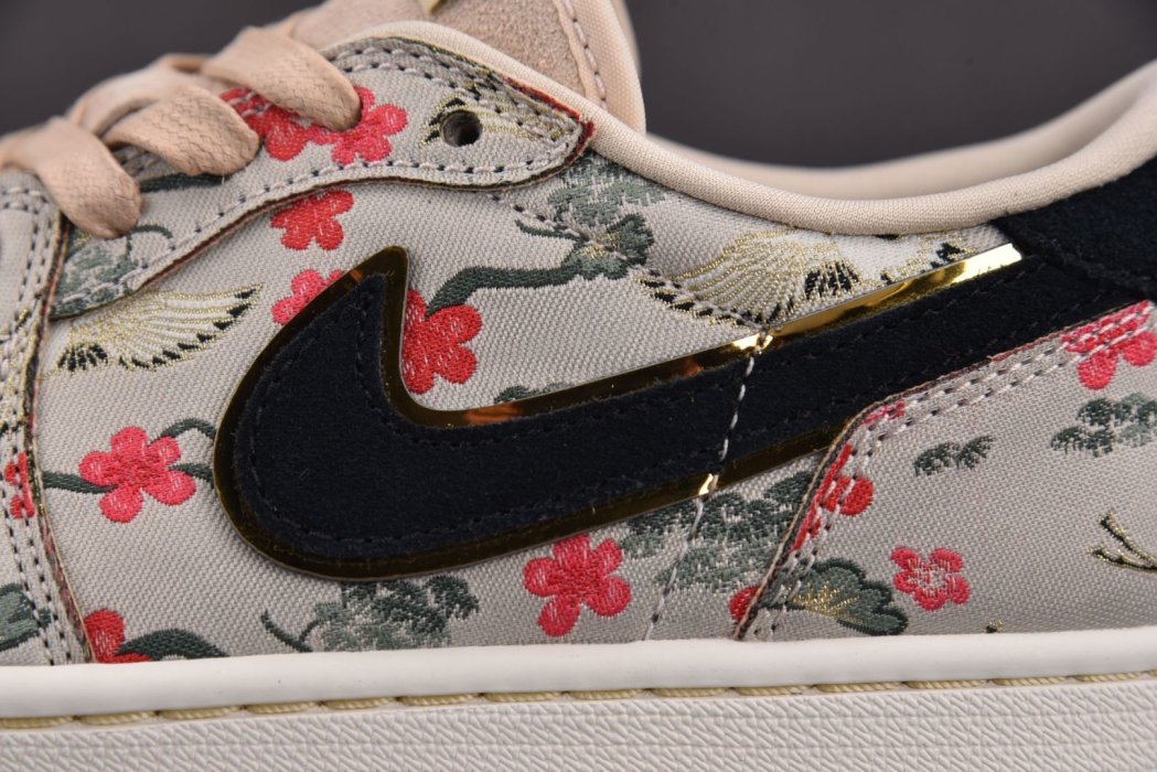Кроссовки Rui Hachimura x Air Jordan Air 1 Retro Low OG Cranes фото 12