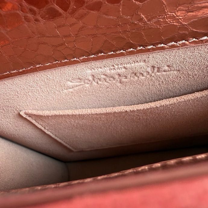 A bag leather women's 20 cm фото 4