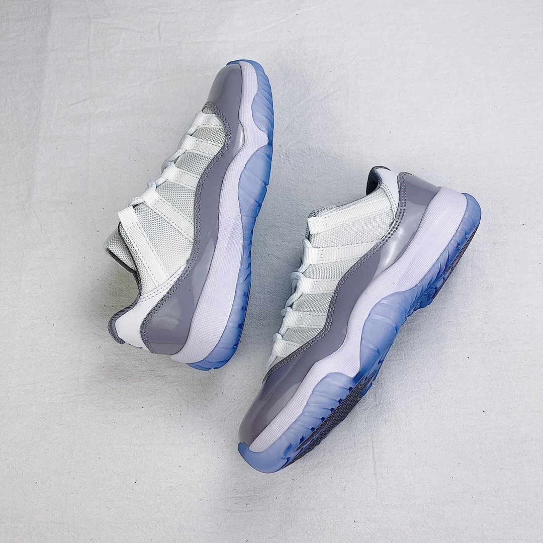 Кроссовки Air Jordan AJ11 Low Cement Grey AV2187-140 фото 3