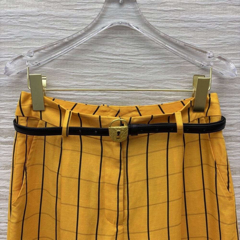 Direct pants of flax фото 2