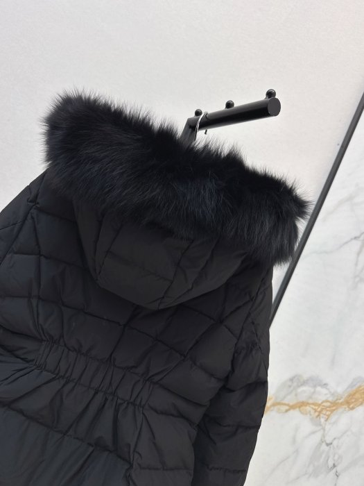 Down jacket of fox fur фото 8