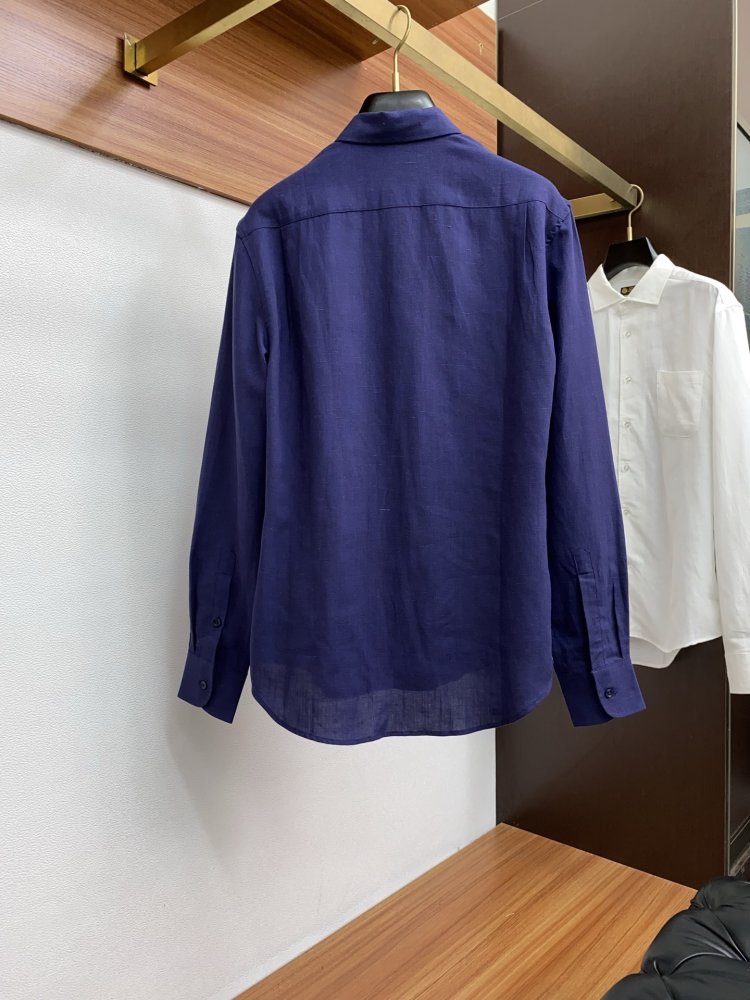 Рубашка льняная мужская фото 9