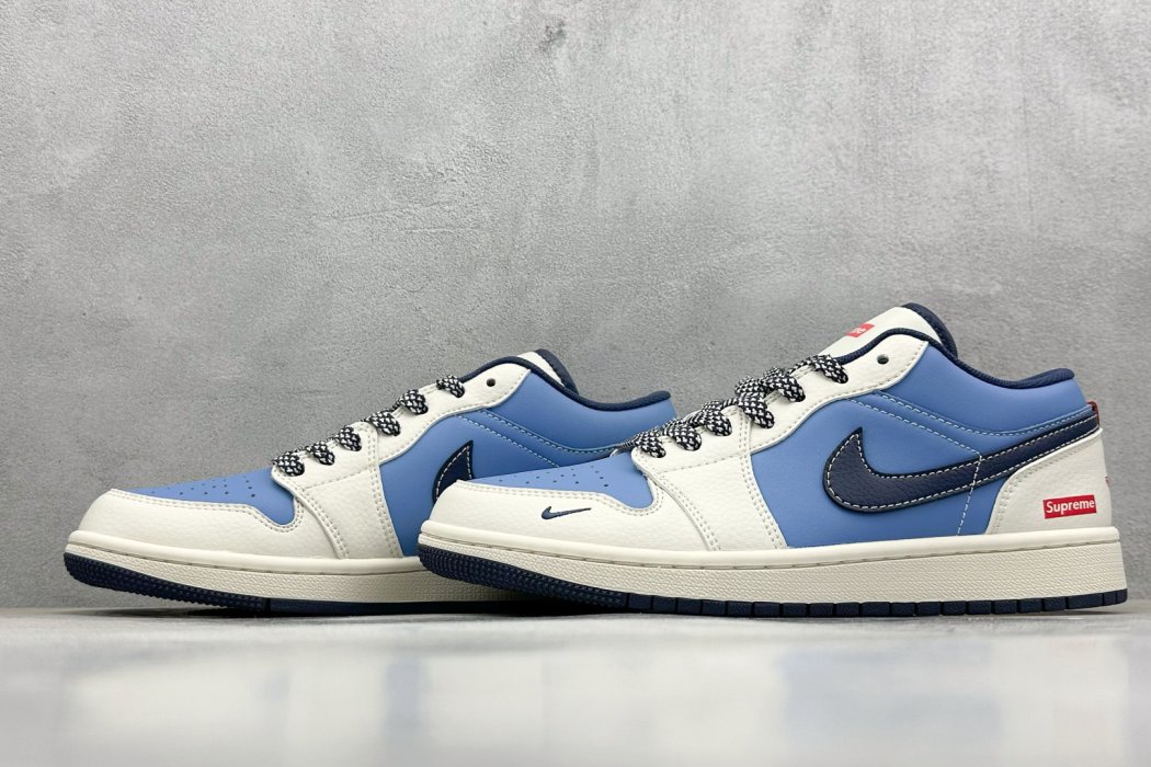 Кроссовки Air Jordan 1 Retro Low x Supreme фото 5