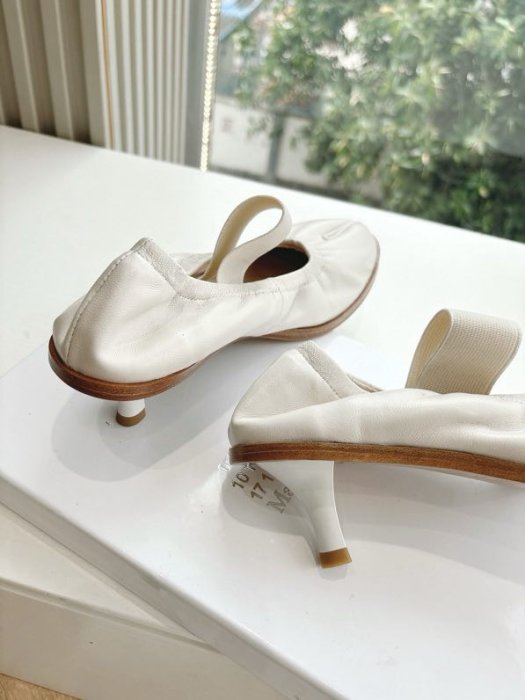 Туфли кожаные с раздвоенным носком фото 9