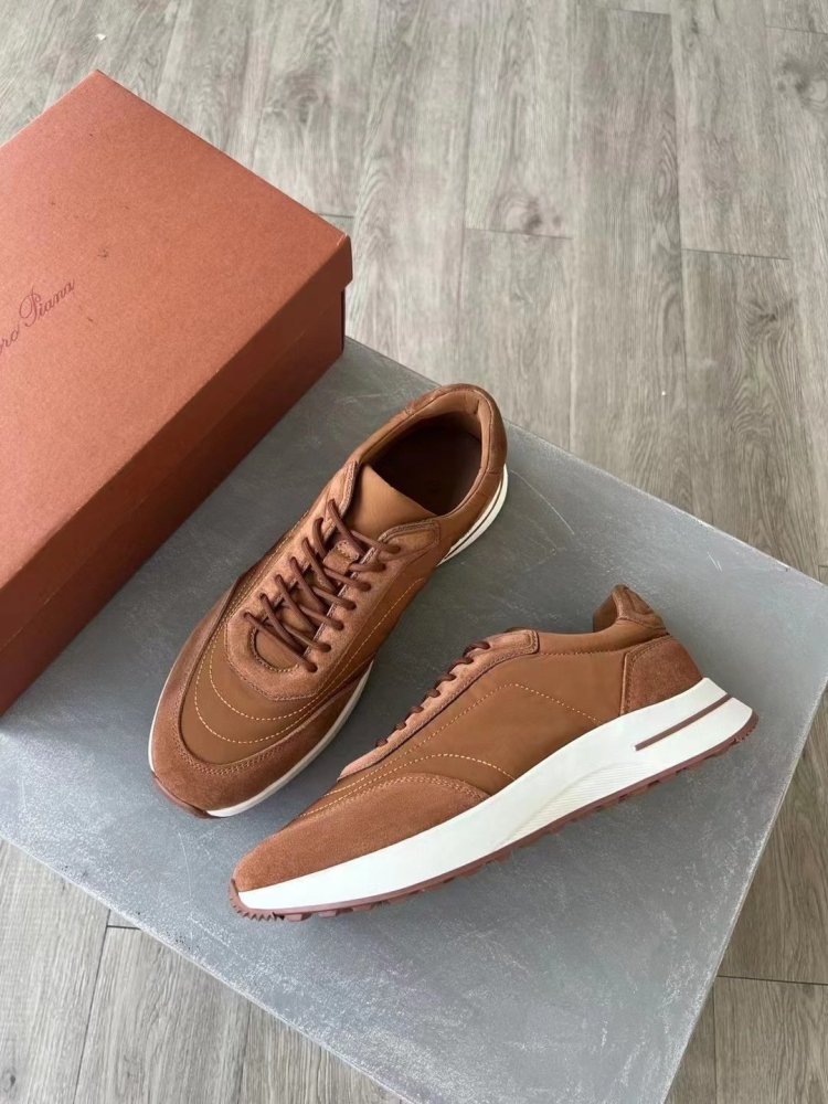 Leather men's sneakers