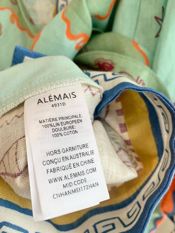 Платье Alemais Linen Color Lobster фото 2