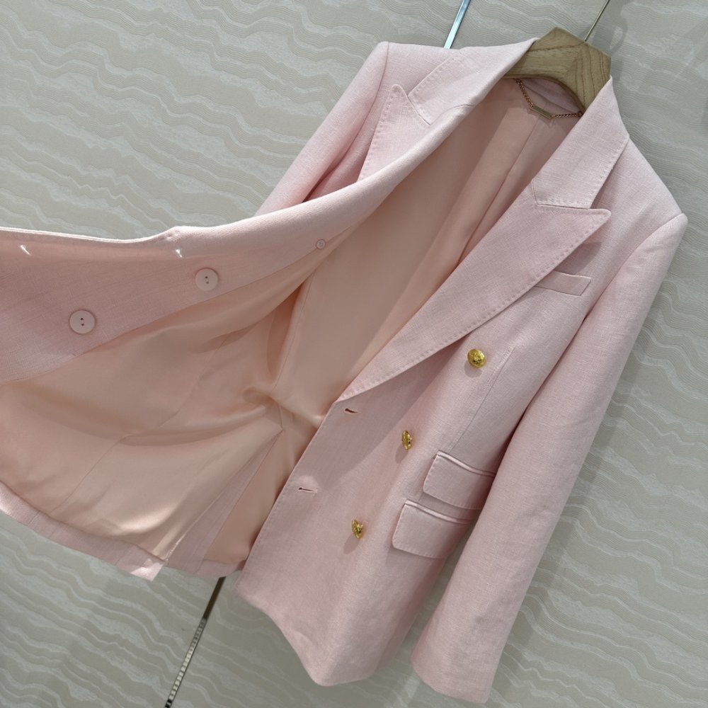 Пиджак льняной женский фото 7