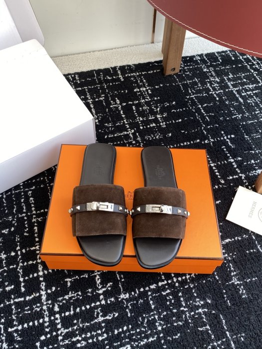 Шлепанцы женские Hermes Kelly