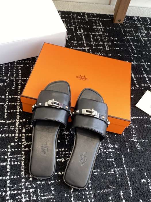 Шлепанцы женские Hermes Kelly фото 4