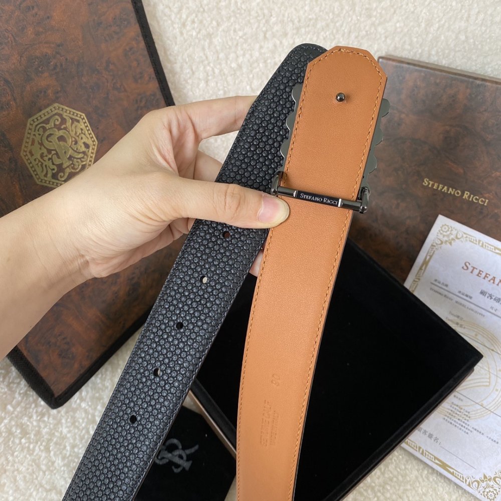 Ремень кожаный 38 мм фото 7