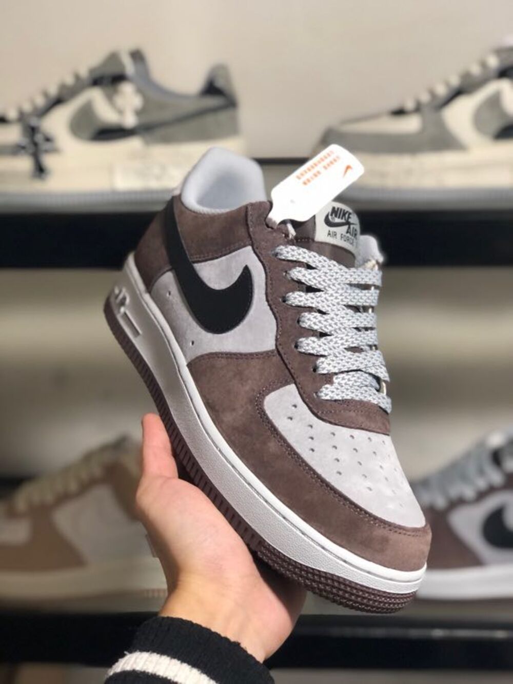 Кросівки  Air Force 1 07 Low AKIRA White Brown