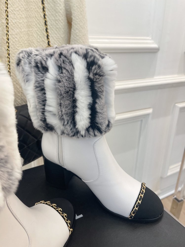 Ankle boots from fur winter фото 5