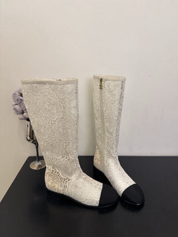 Сапоги женские кружевные