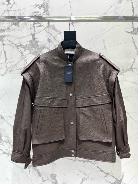 Jacket leather women's