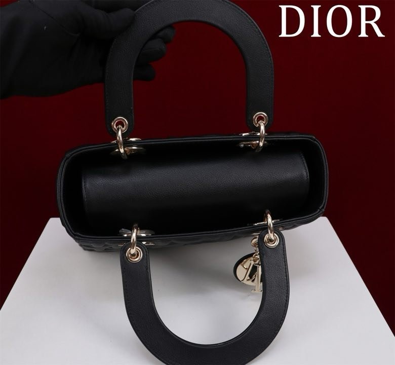 Сумка шкіряна Lady Dior 24 см фото 3