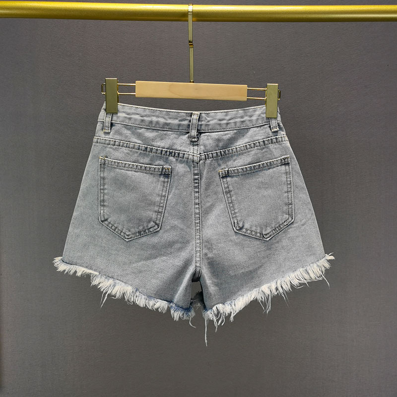 Denim shorts women's, fashionable, Spring summer фото 4