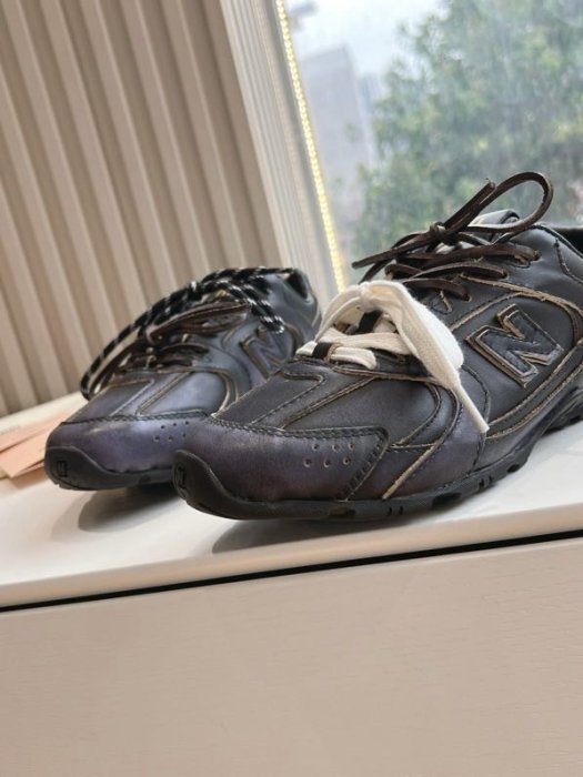 Кросівки шкіряні Miu Miu x New Balance фото 9