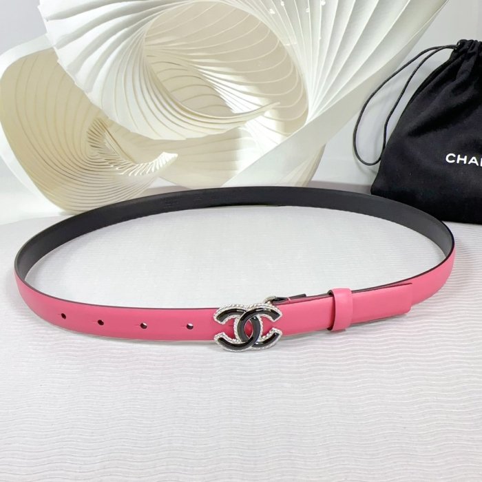 Belt leather female 2 cm