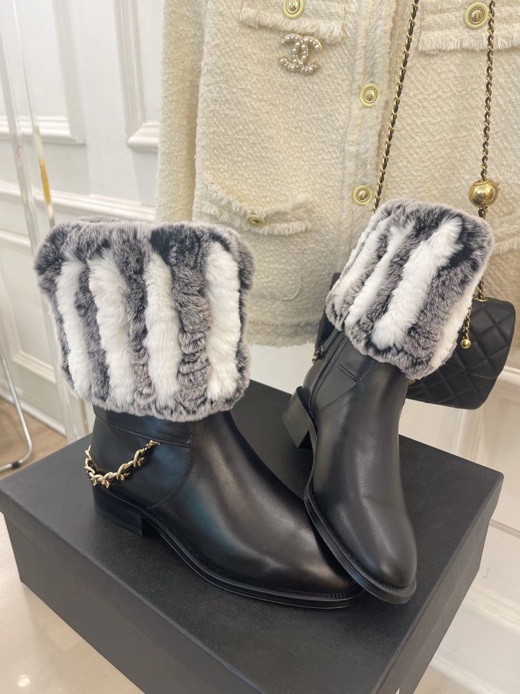 Ankle boots from fur winter фото 3