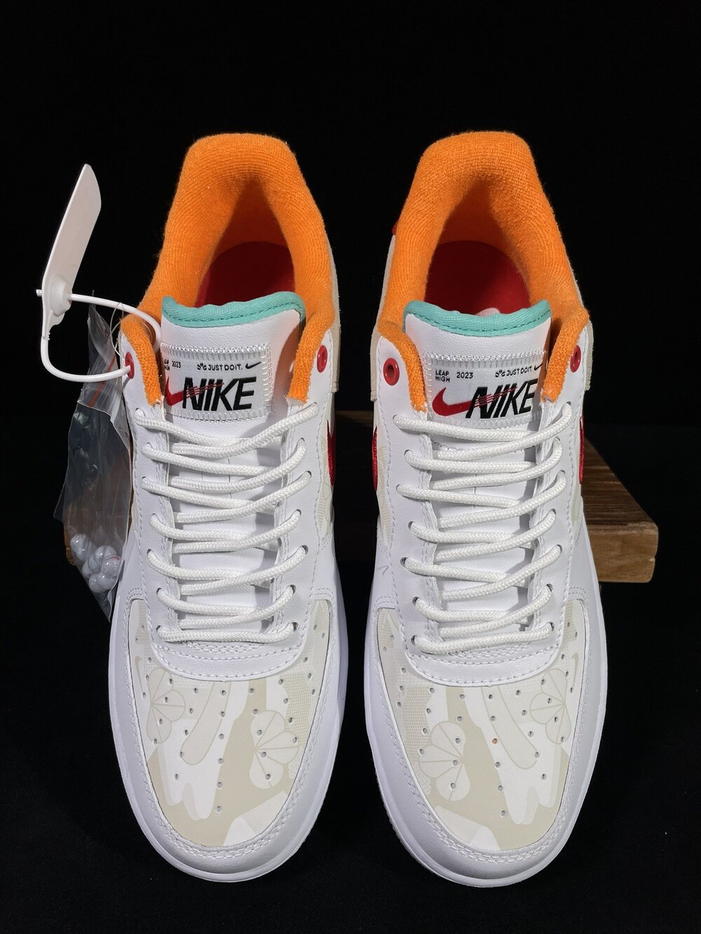 Кросівки Air Force 1 Low 07 PRM Just Do It White Red Teal FD4205-161 фото 6